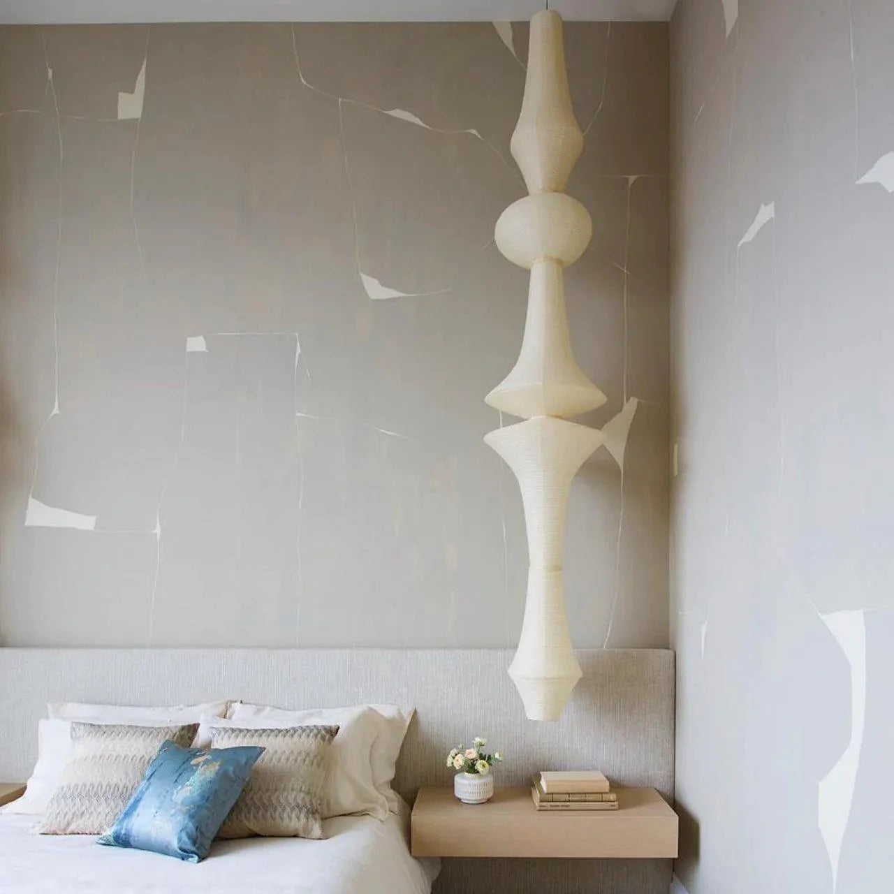 Washi Paper E Pendant Light - Yiarolight