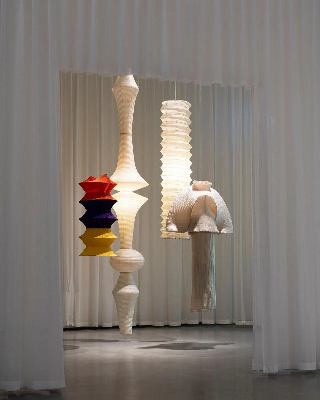 Washi Paper E Pendant Light - Yiarolight