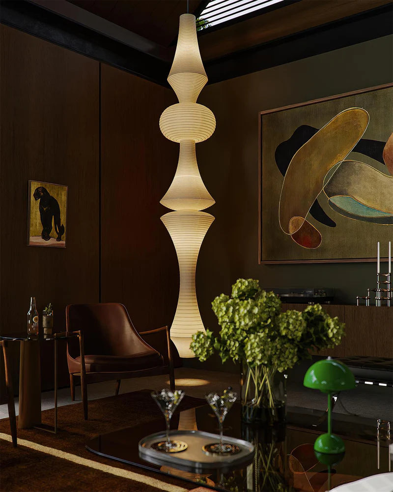 Washi Paper E Pendant Light - Yiarolight