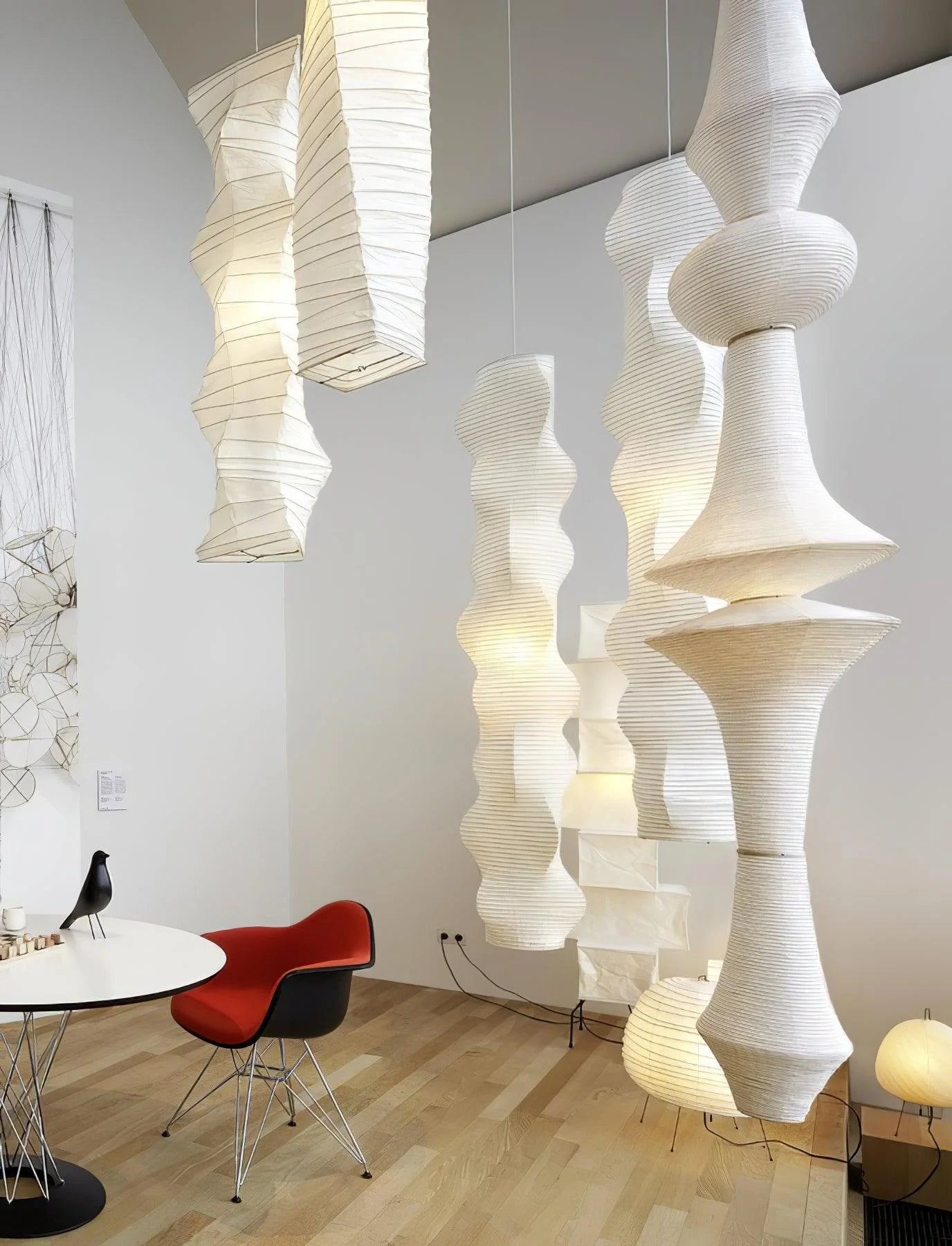 Washi Paper E Pendant Light - Yiarolight