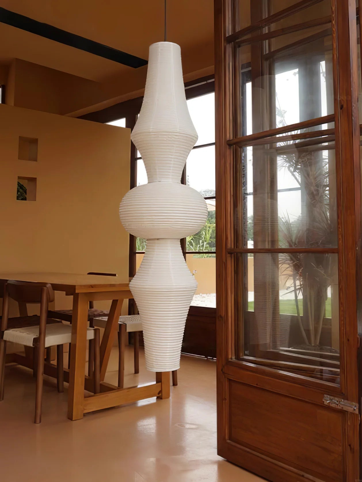 Washi Paper E Pendant Light - Yiarolight
