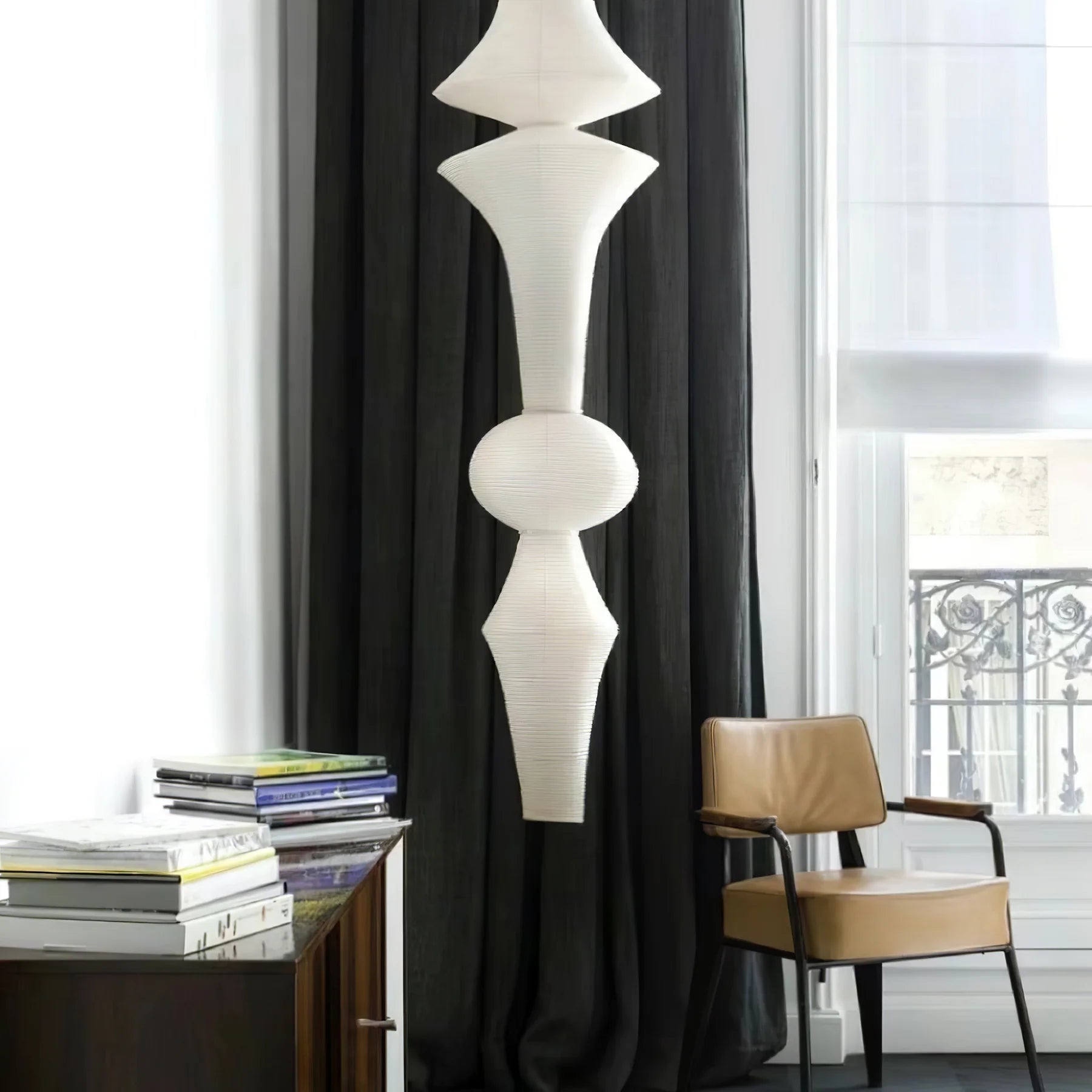 Washi Paper E Pendant Light - Yiarolight
