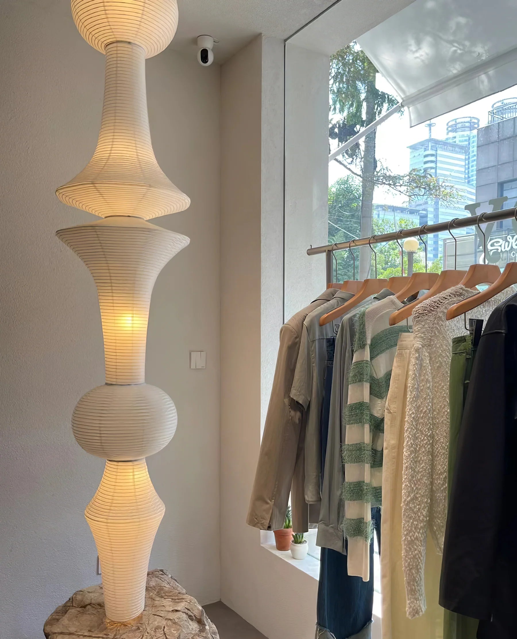 Washi Paper E Pendant Light - Yiarolight