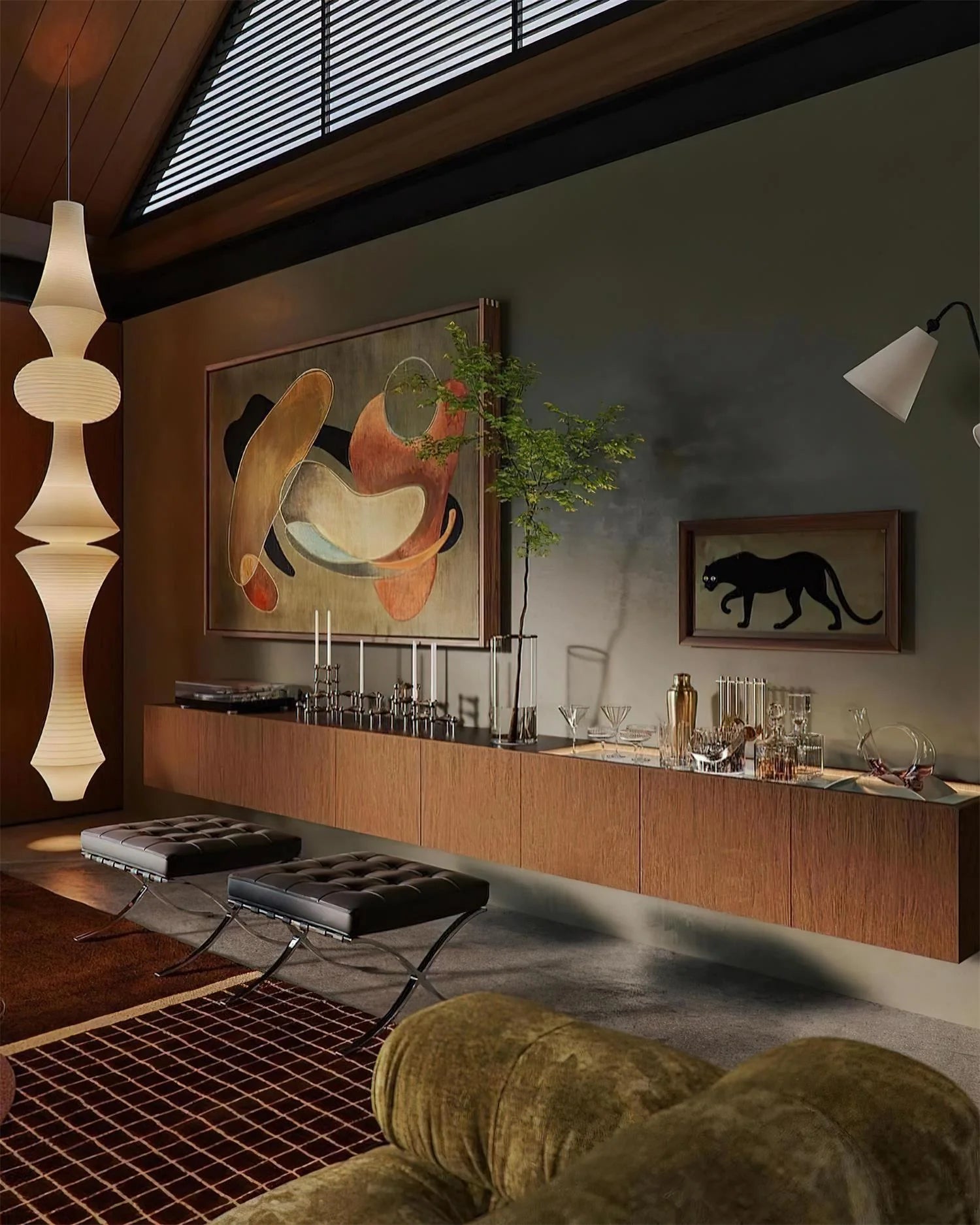 Washi Paper E Pendant Light - Yiarolight