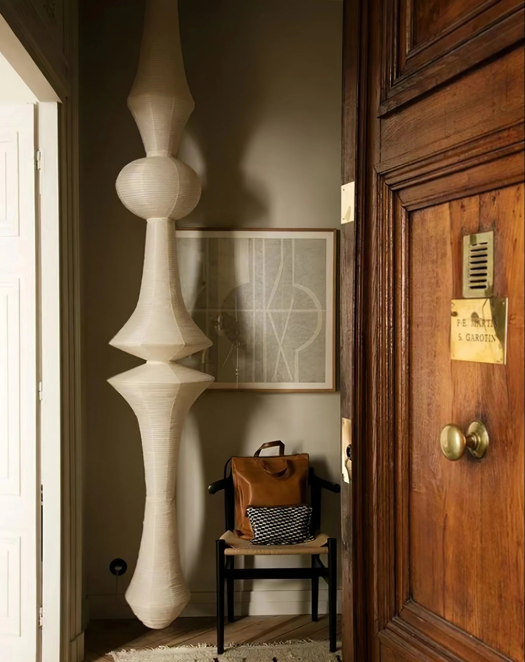 Washi Paper E Pendant Light - Yiarolight