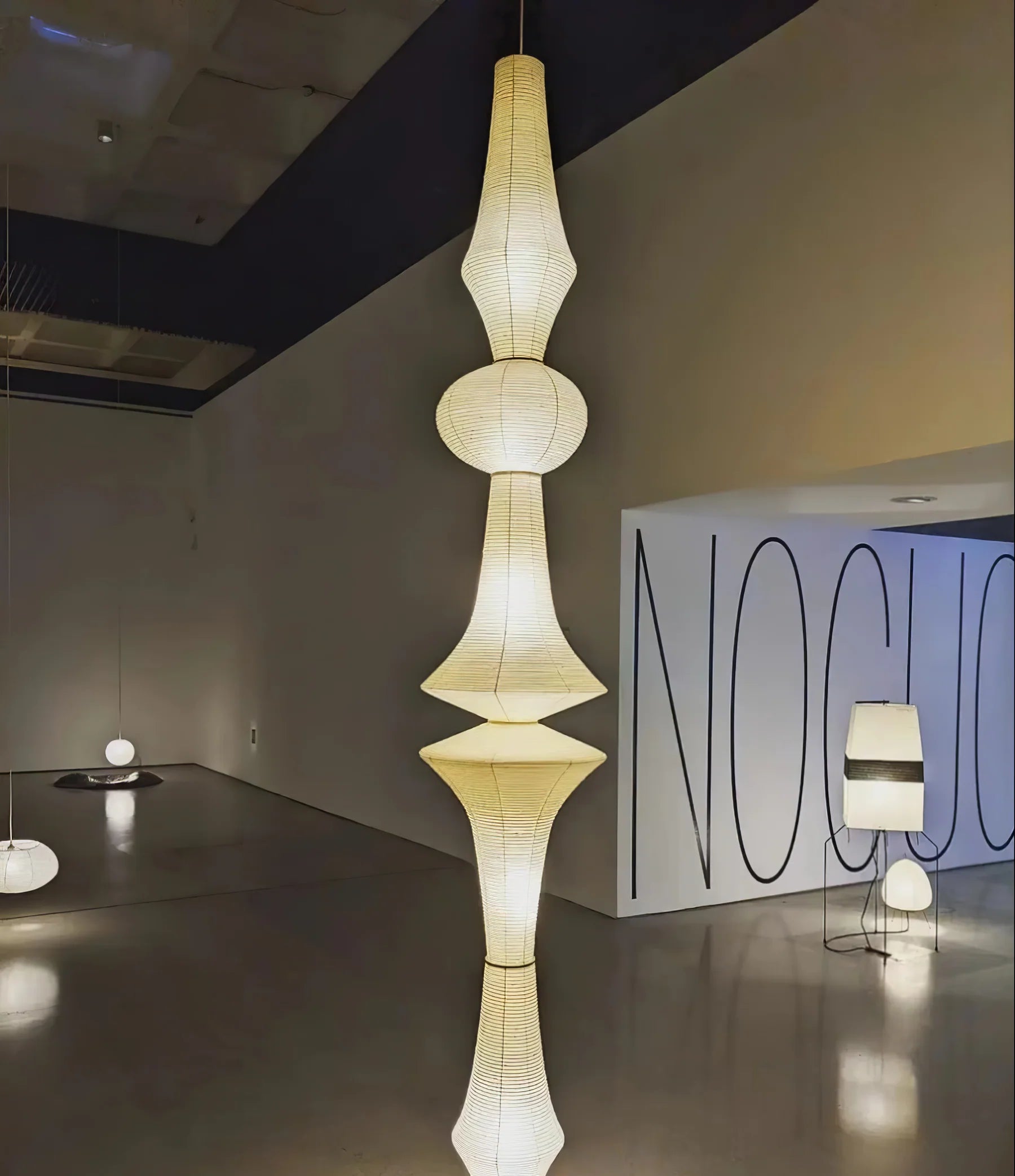 Washi Paper E Pendant Light - Yiarolight