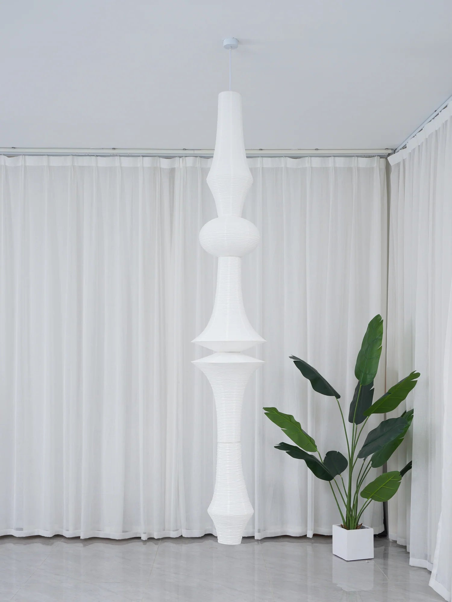 Washi Paper E Pendant Light - Yiarolight