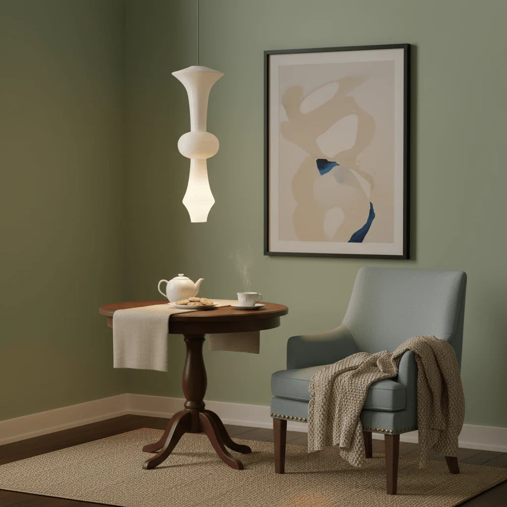 Washi Paper E Pendant Light - Yiarolight