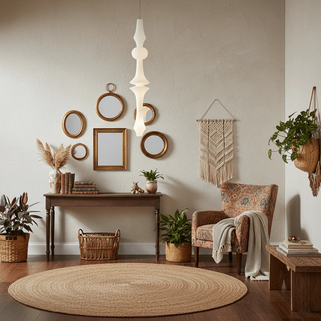 Washi Paper E Pendant Light - Yiarolight