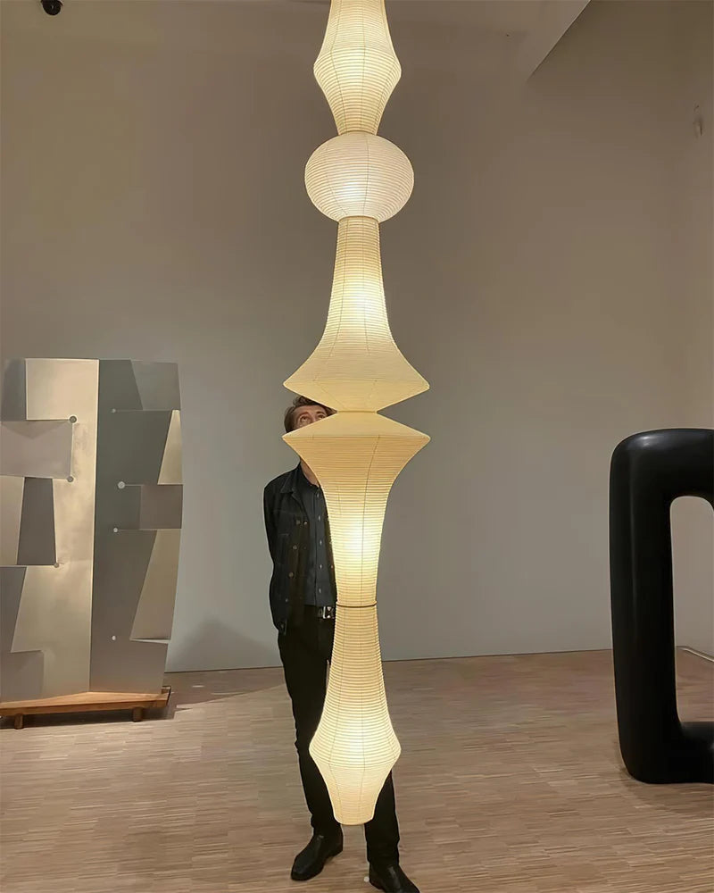 Washi Paper E Pendant Light - Yiarolight