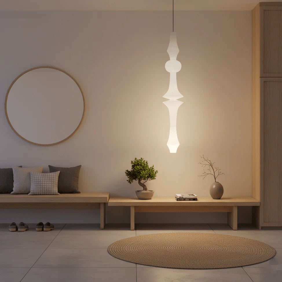 Washi Paper E Pendant Light - Yiarolight