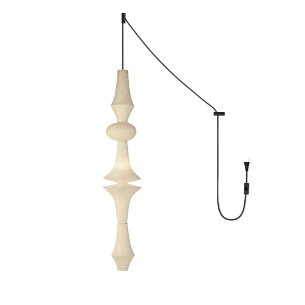 Washi Paper E Pendant Swag Light - Yiarolight