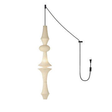 Washi Paper E Pendant Swag Light - Yiarolight