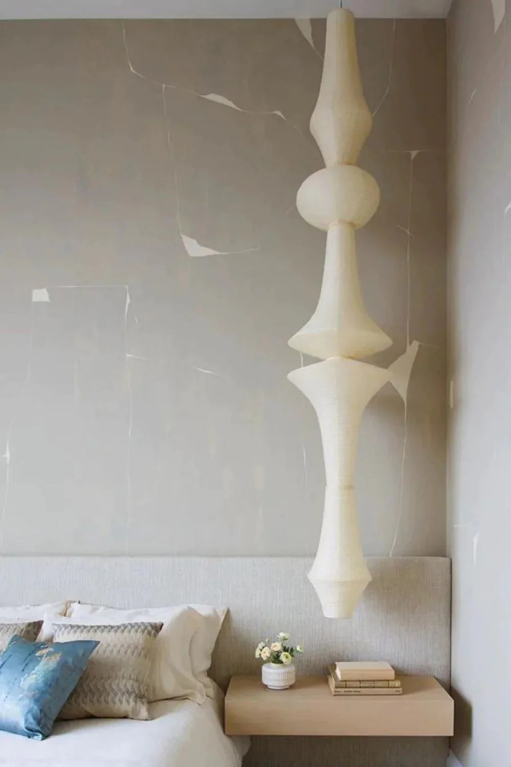 Washi Paper E Pendant Swag Light - Yiarolight