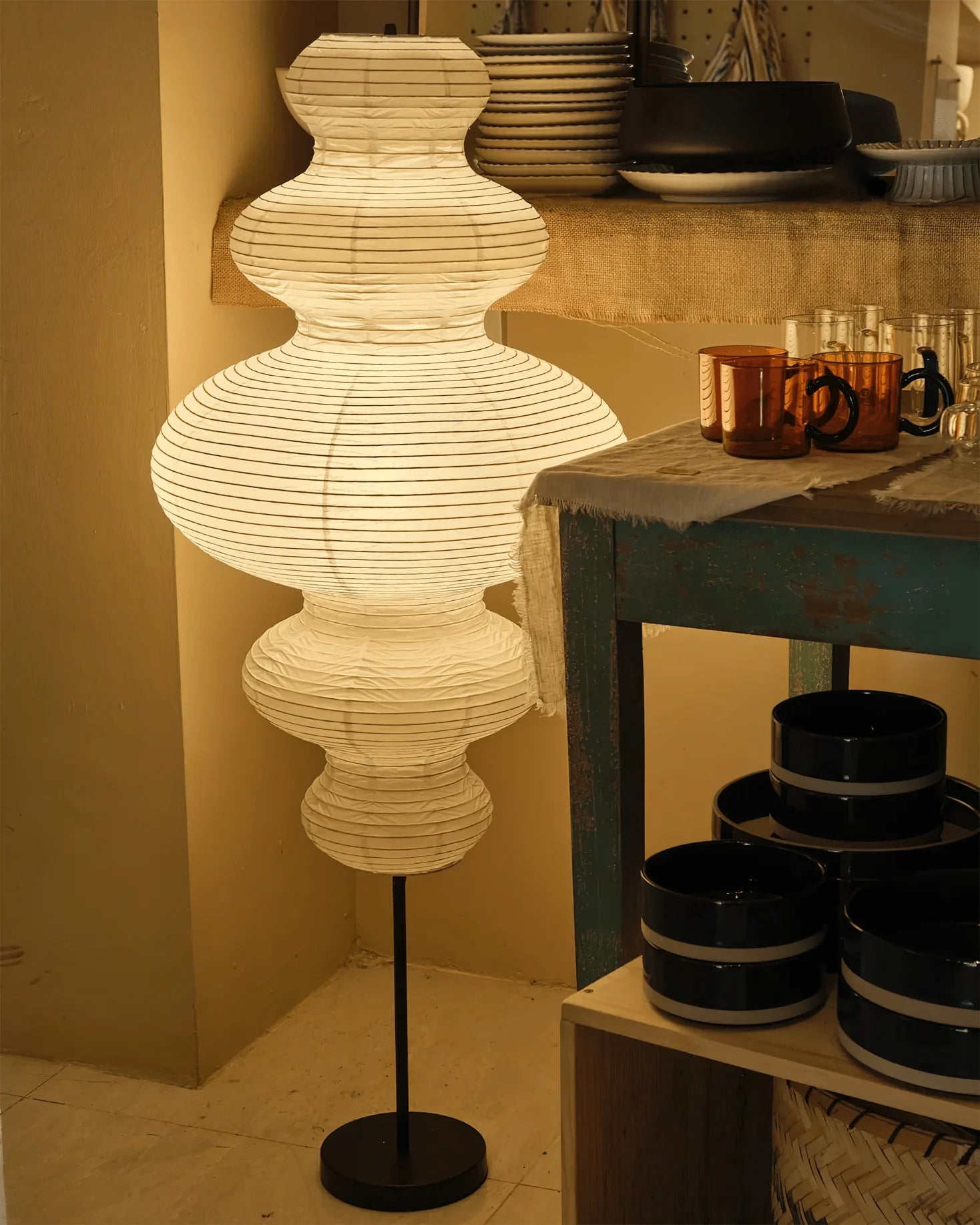 Washi Paper Juni Floor Lamp - Yiarolight