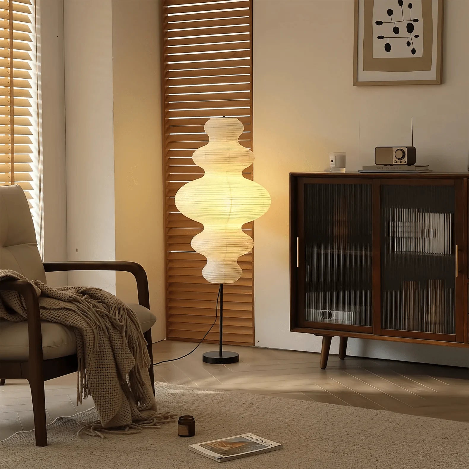 Washi Paper Juni Floor Lamp - Yiarolight