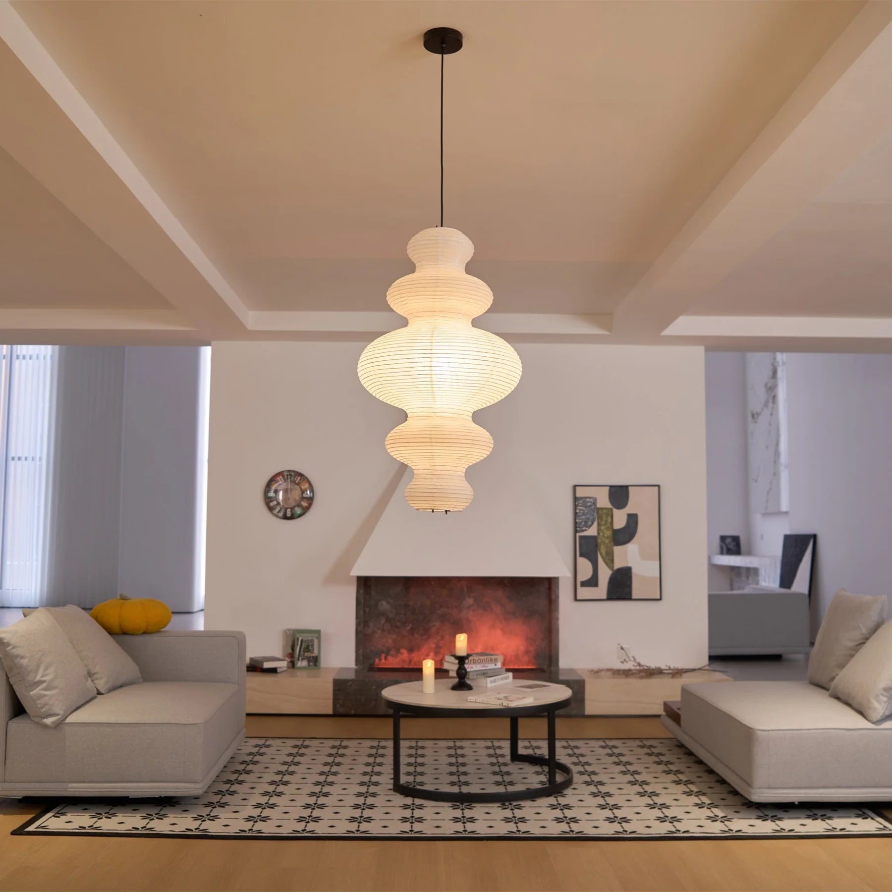 Washi Paper Juni Pendant Lamp - Yiarolight