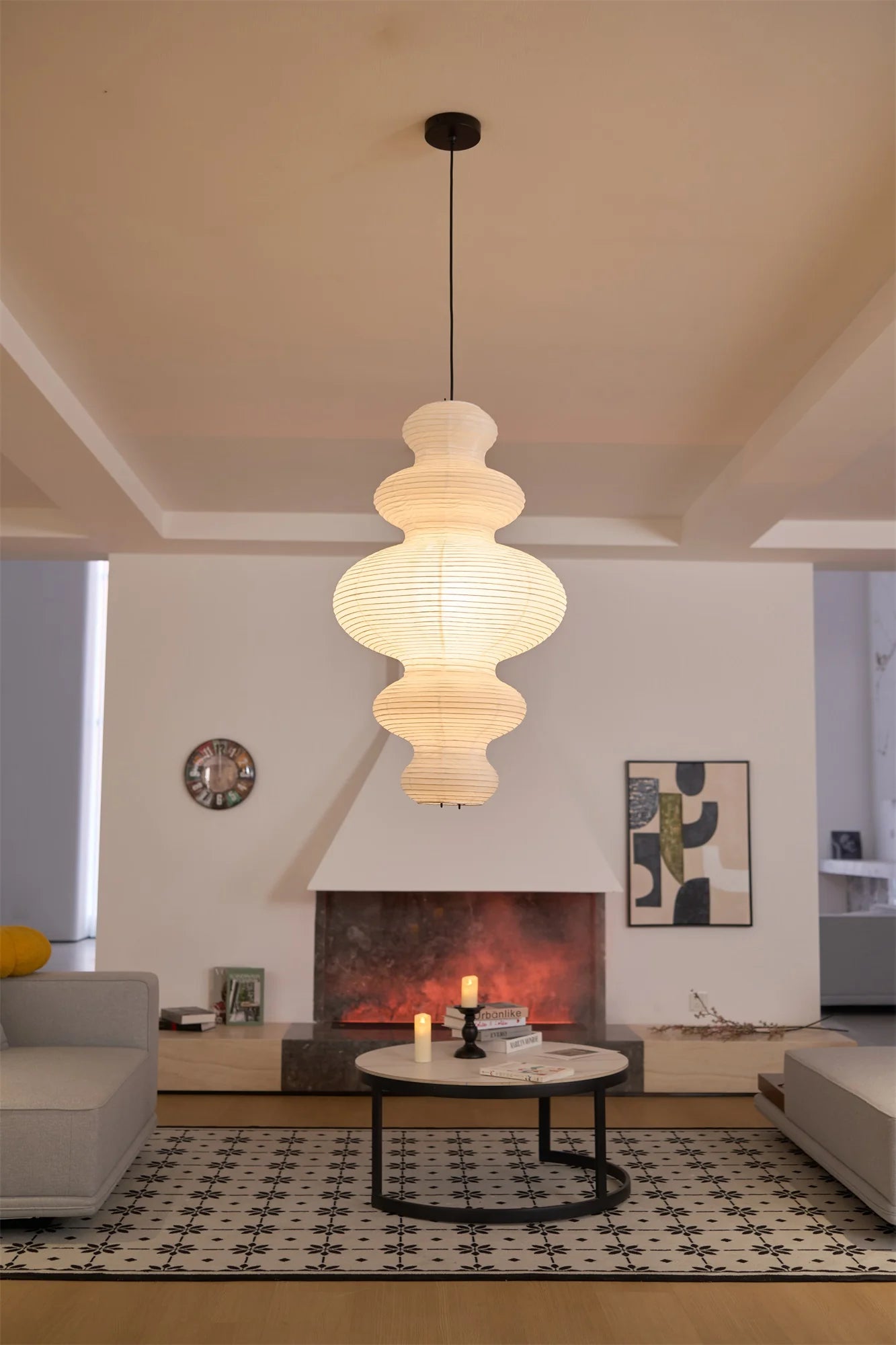 Washi Paper Juni Pendant Lamp - Yiarolight