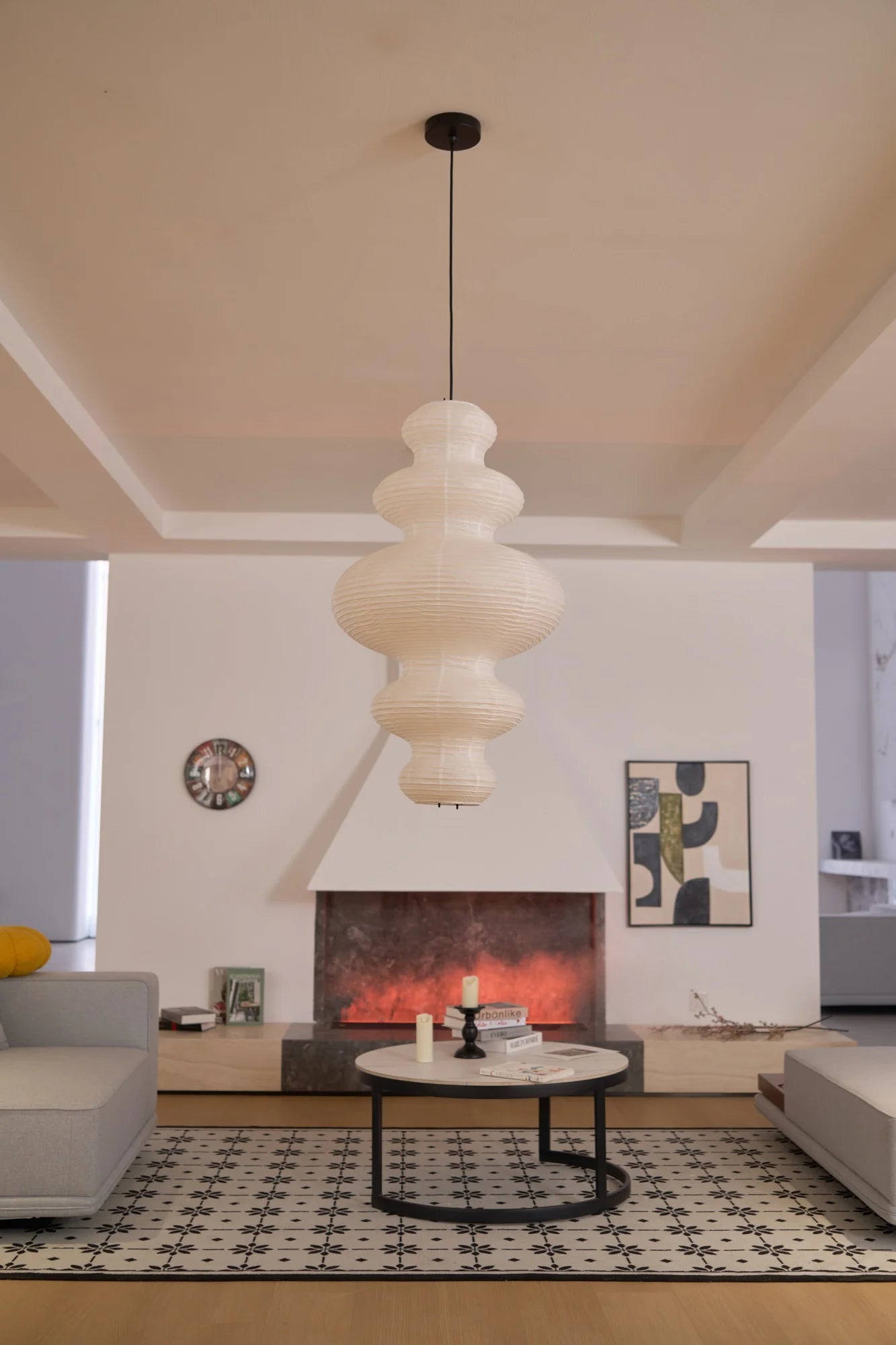 Washi Paper Juni Pendant Lamp - Yiarolight