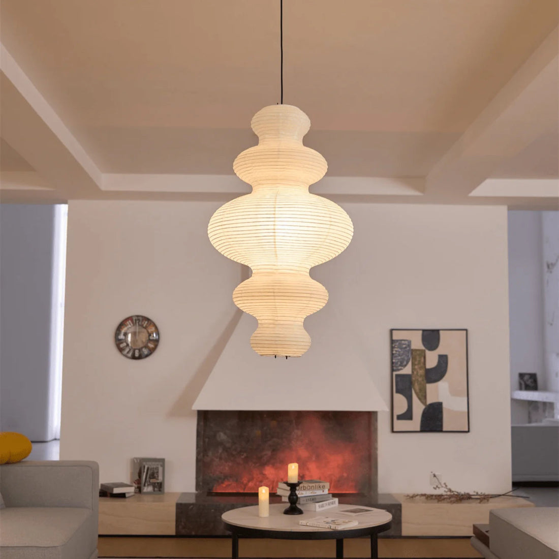 Washi Paper Juni Pendant Lamp - Yiarolight