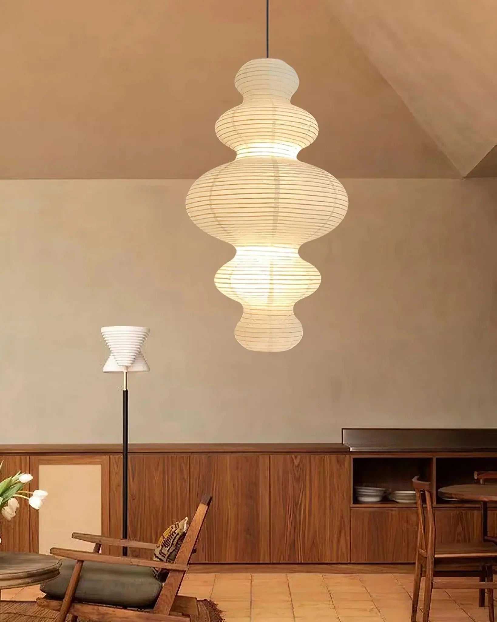 Washi Paper Juni Pendant Lamp - Yiarolight