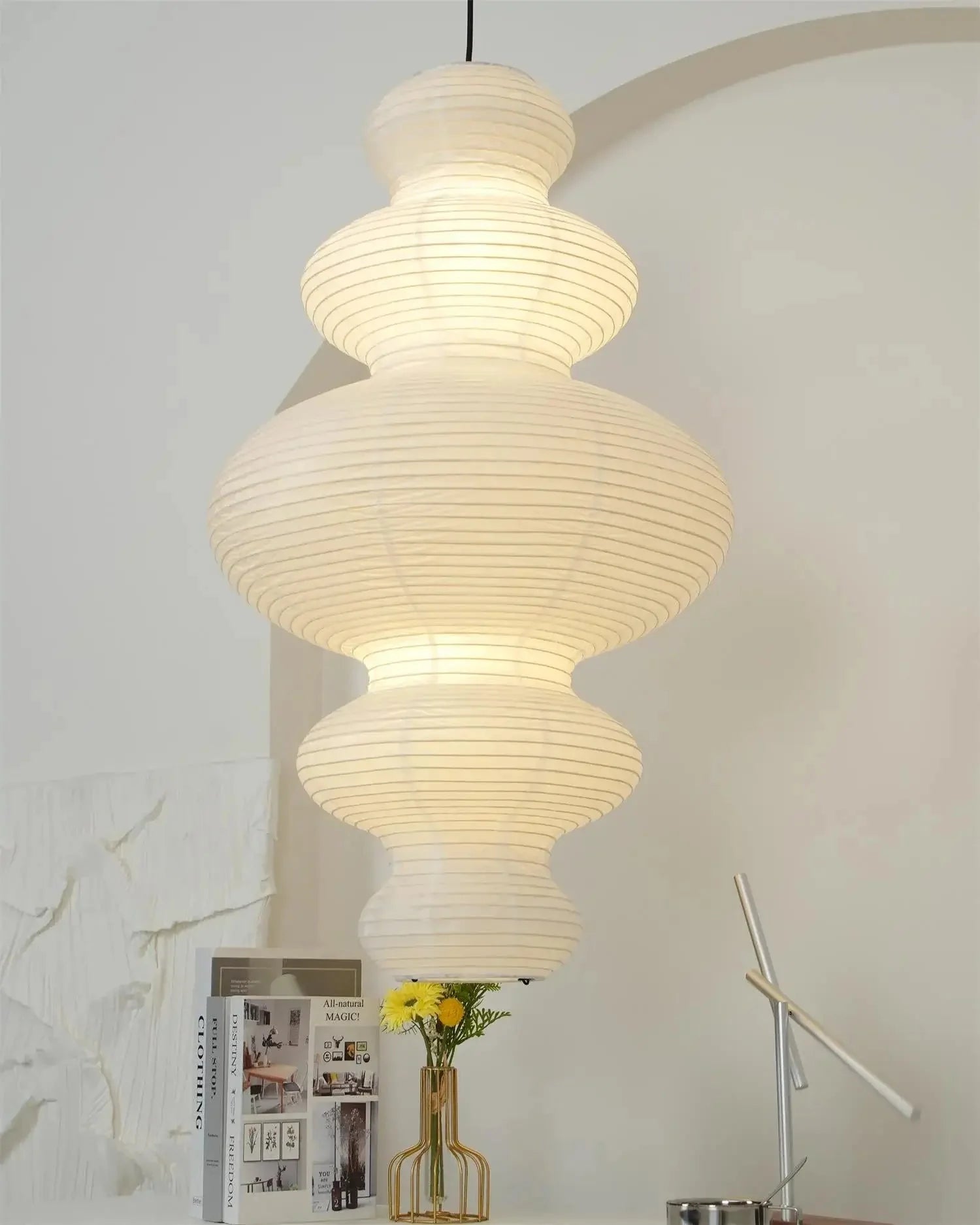 Washi Paper Juni Pendant Lamp - Yiarolight
