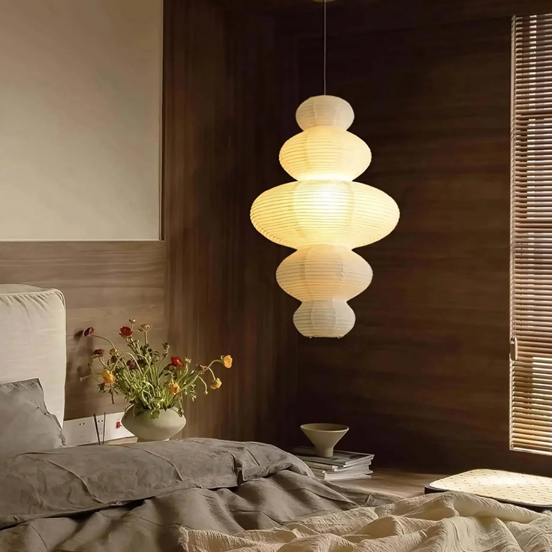 Washi Paper Juni Pendant Lamp - Yiarolight
