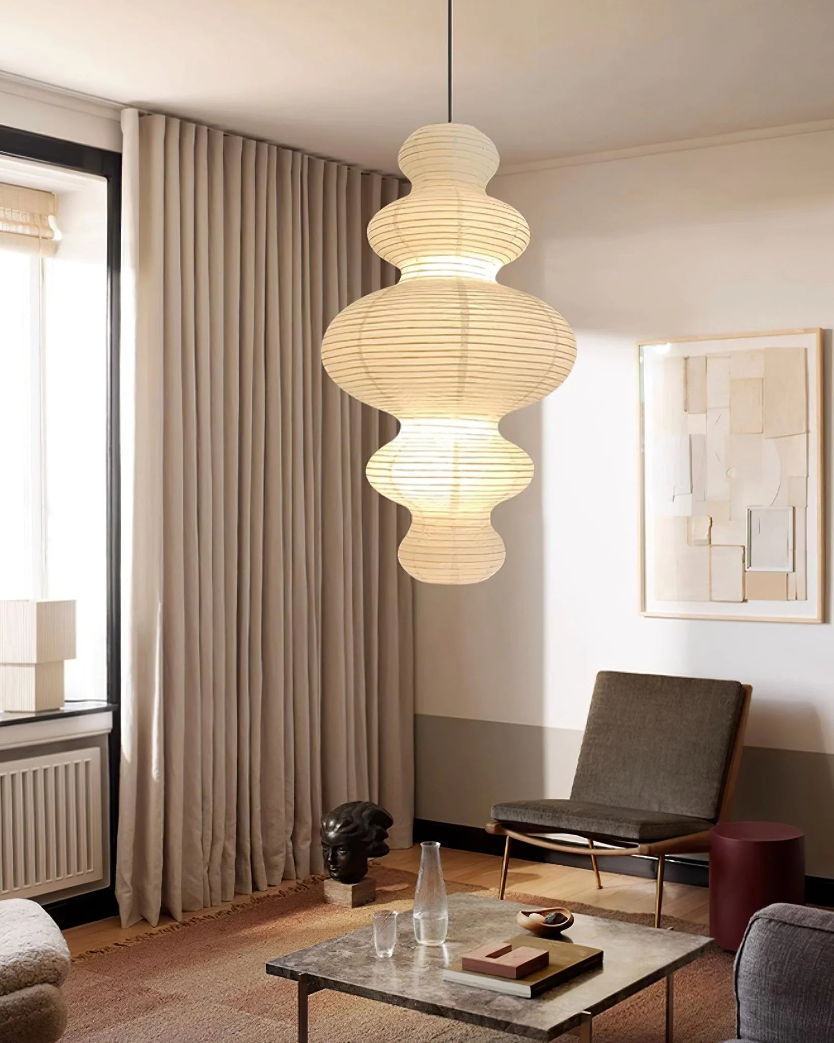 Akari Juni Pendant Swag Lamp - Yiarolight