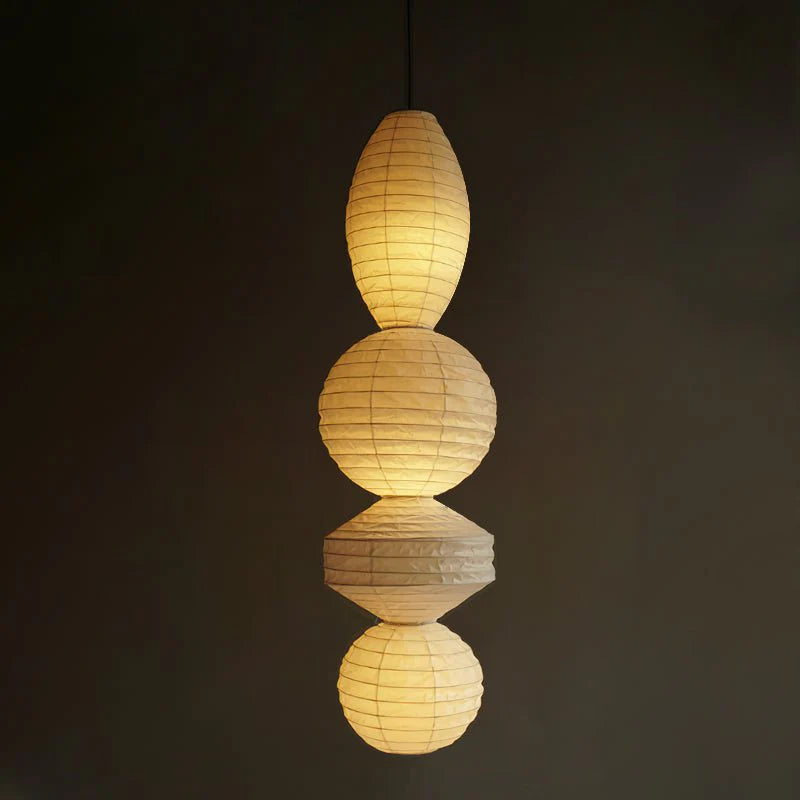 Washi Paper Tayo Pendant Swag Lamp - Yiarolight