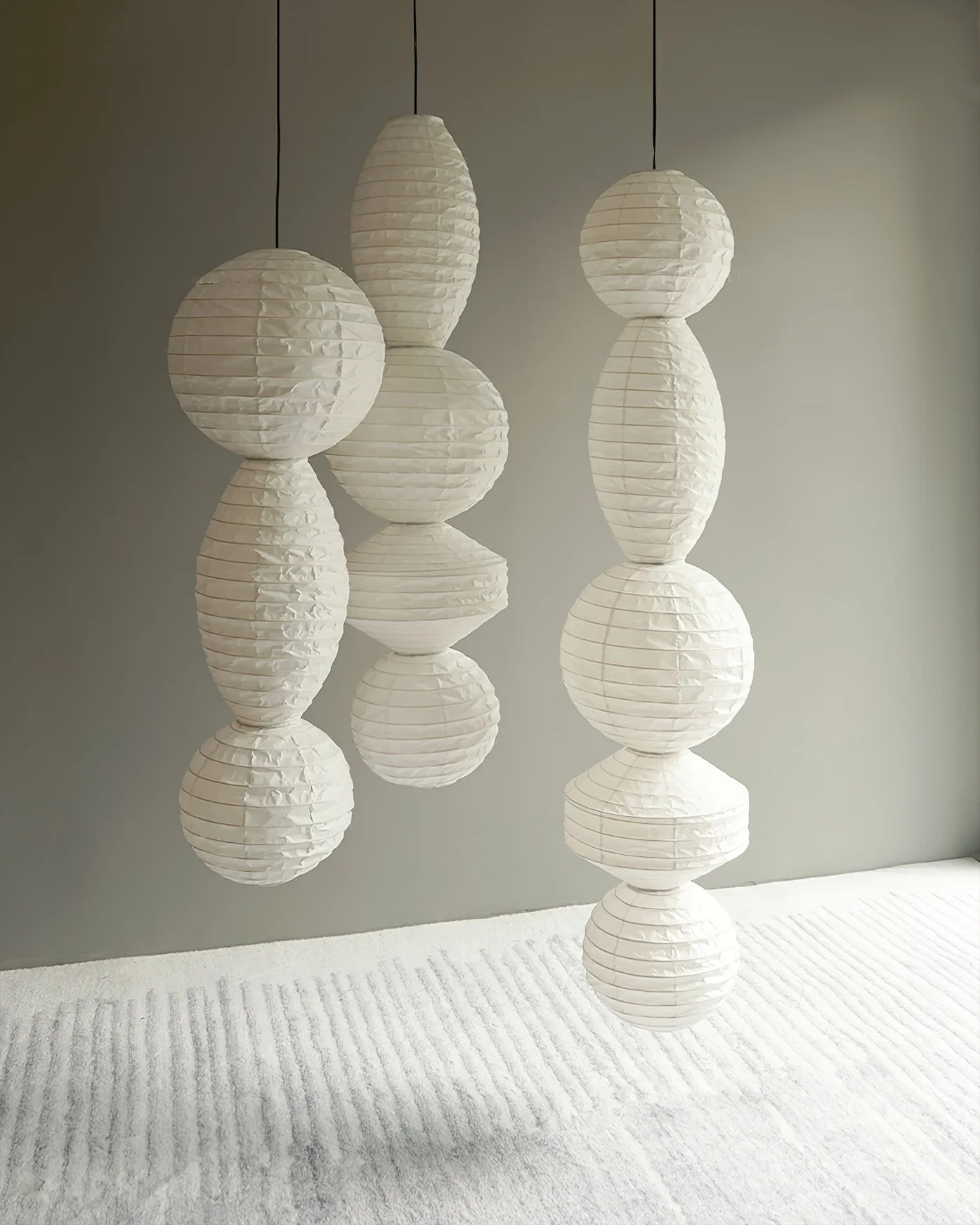 Washi Paper Tayo Pendant Swag Lamp - Yiarolight