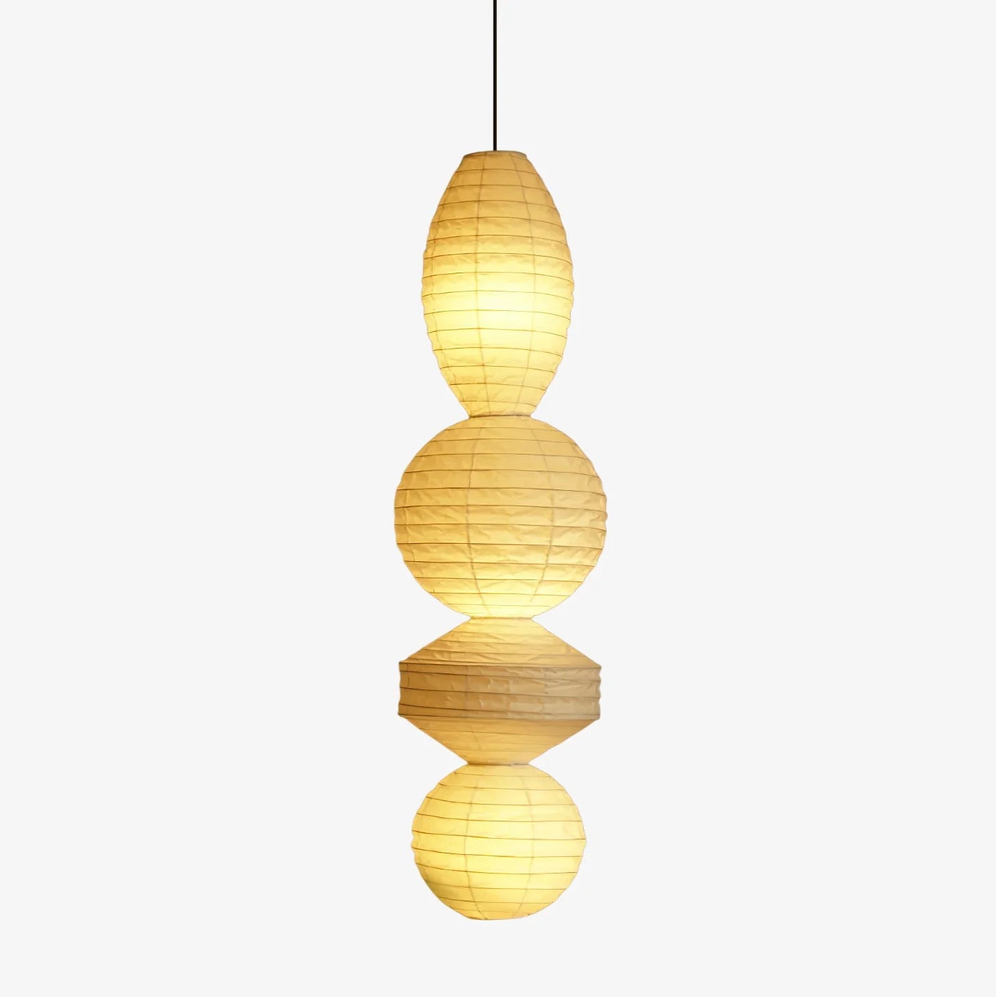 Washi Paper Tayo Pendant Swag Lamp - Yiarolight