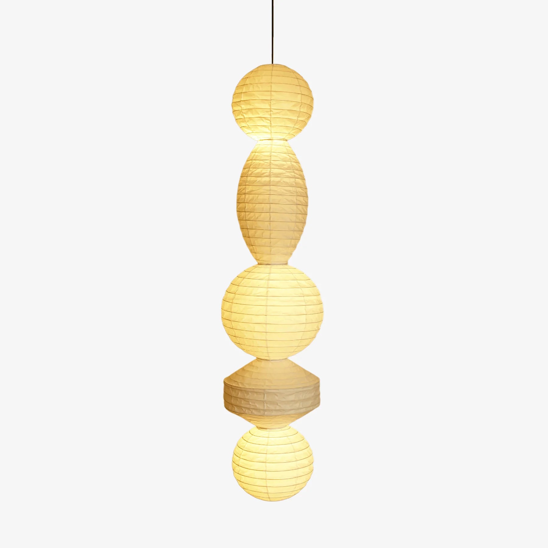 Washi Paper Tayo Pendant Swag Lamp - Yiarolight