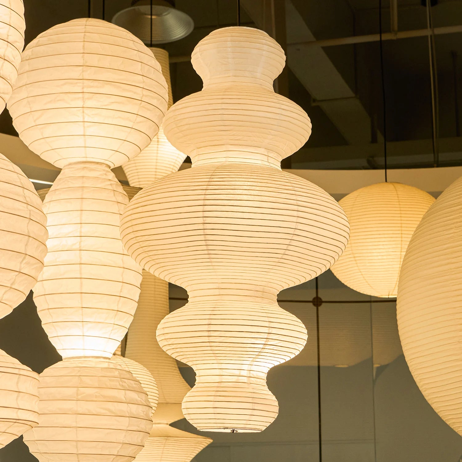 Washi Paper Tayo Pendant Swag Lamp - Yiarolight