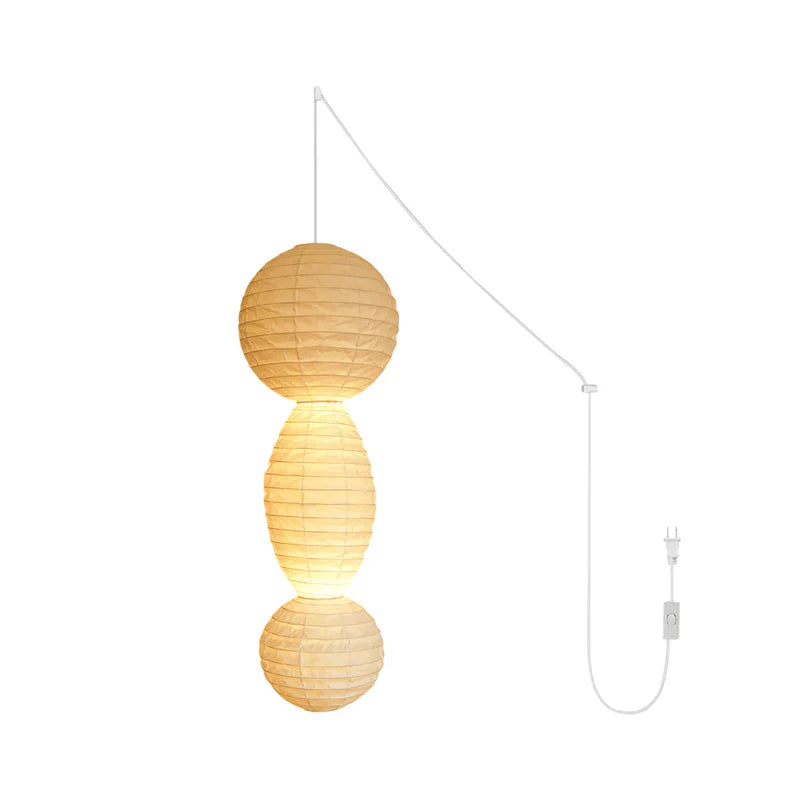 Washi Paper Tayo Pendant Swag Lamp - Yiarolight