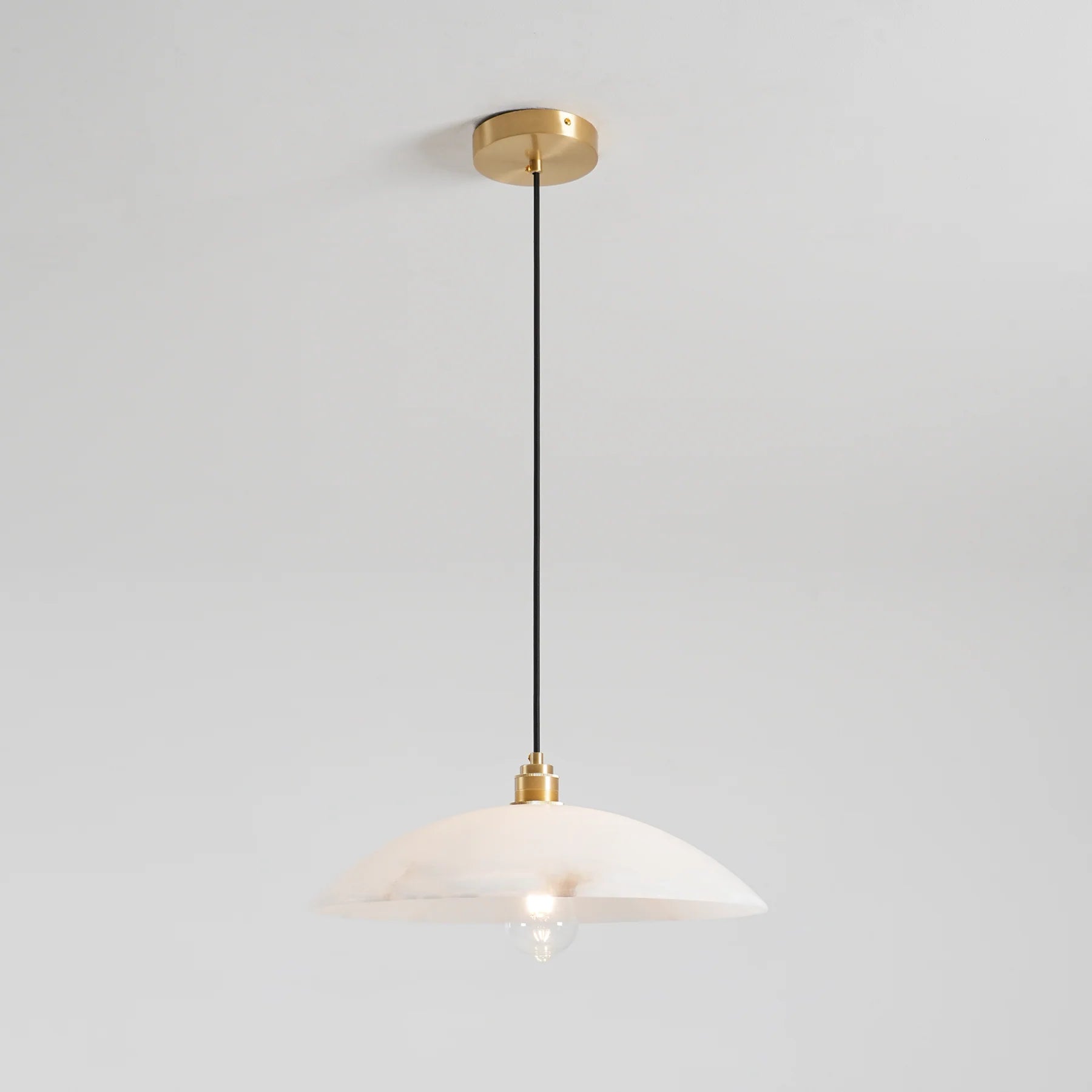 Alabaster Dome Pendant Lamp
