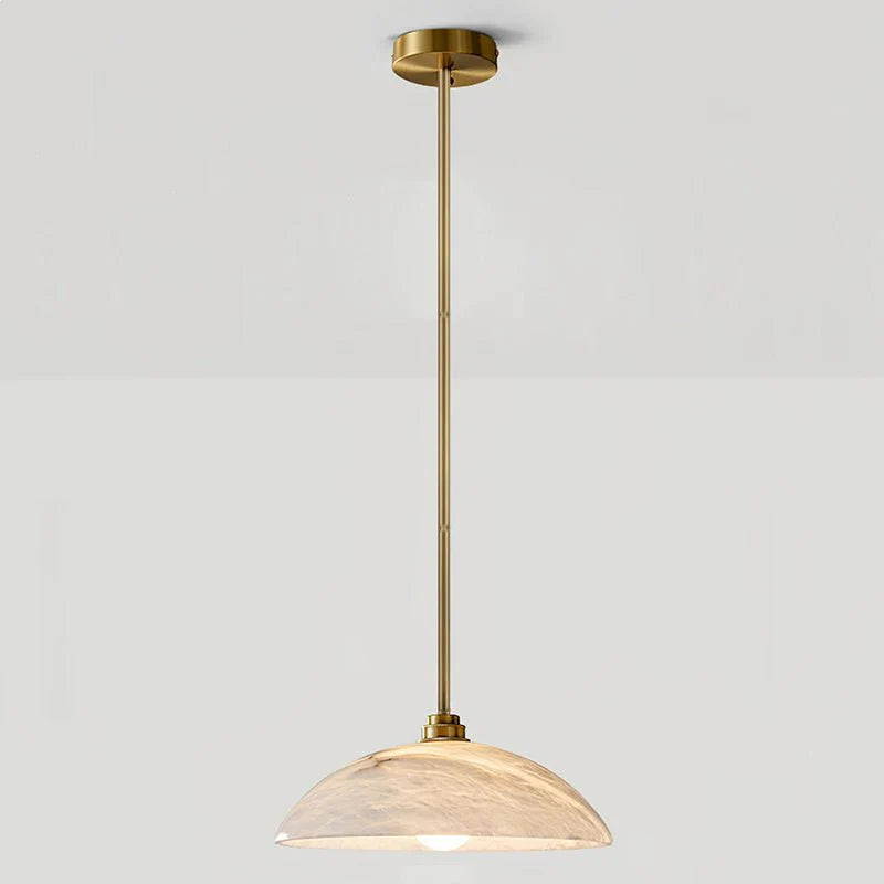 Alabaster Dome Pendant Lamp