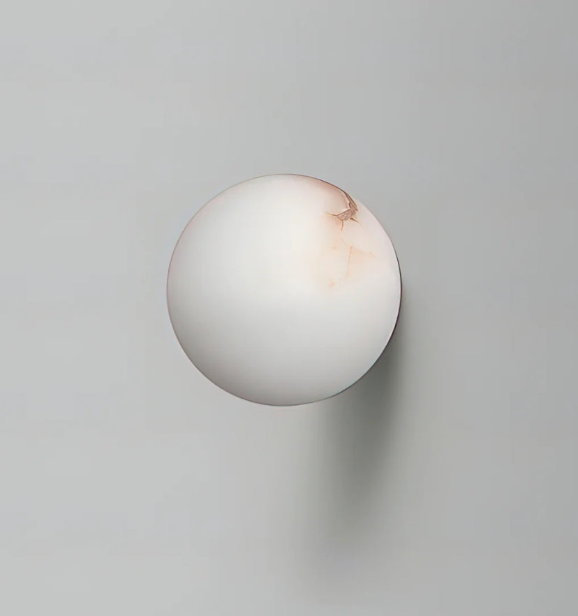 Alabaster Mini Orb Wall Lamp - Yiarolight