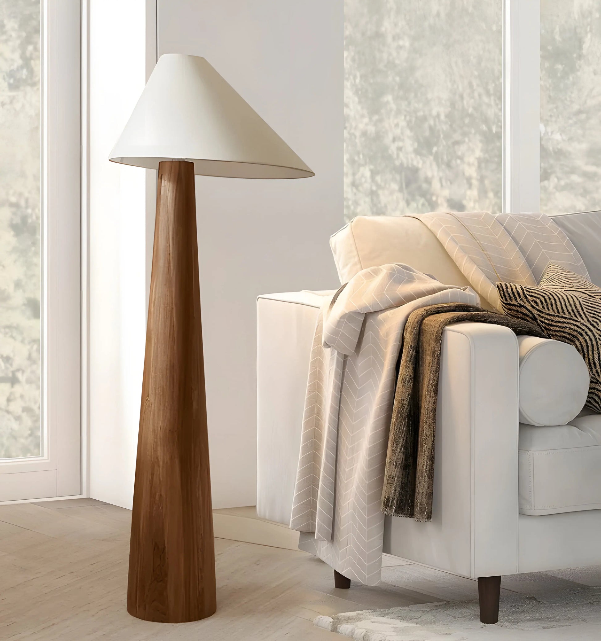 Alain Log Floor Lamp - Yiarolight