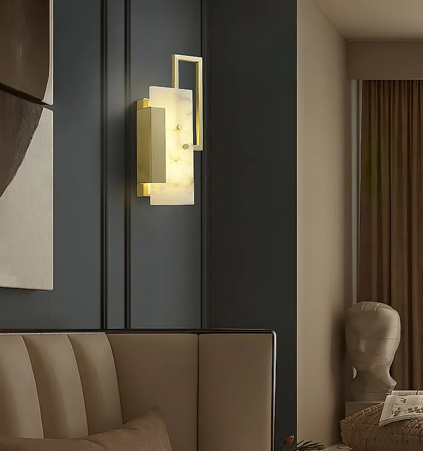 Althea Alabaster Wall Lamp - Yiarolight