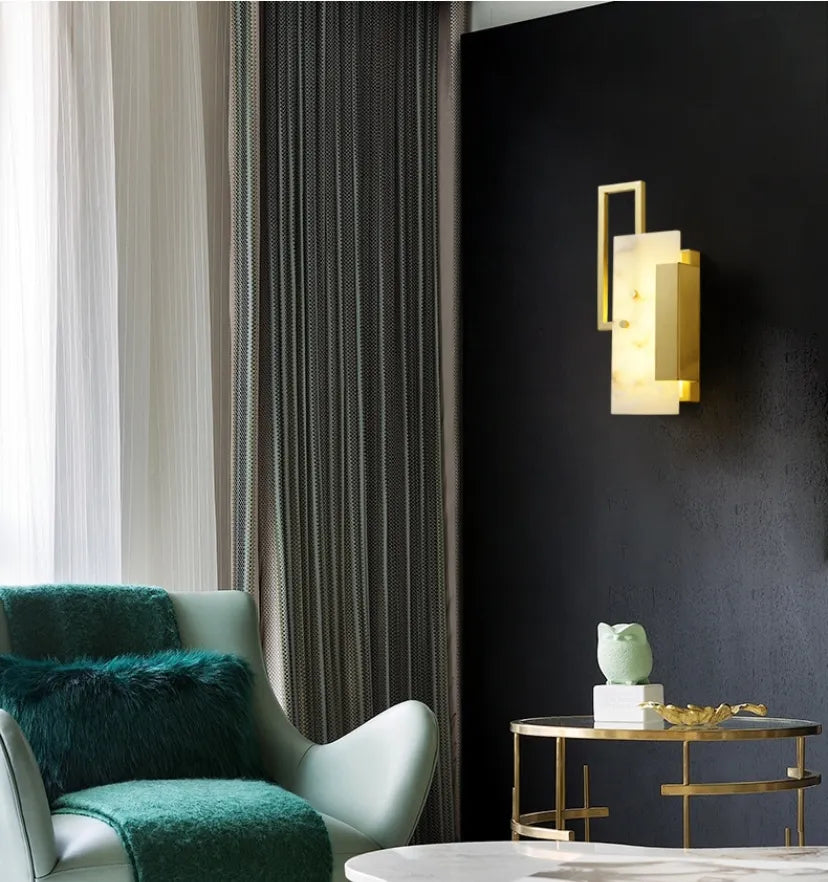 Althea Alabaster Wall Lamp - Yiarolight