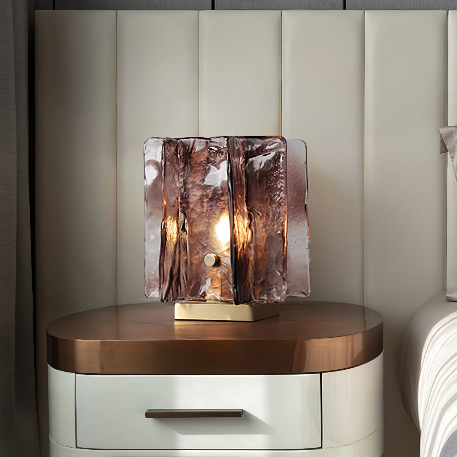 Amber Building Block Table Lamp - Yiarolight