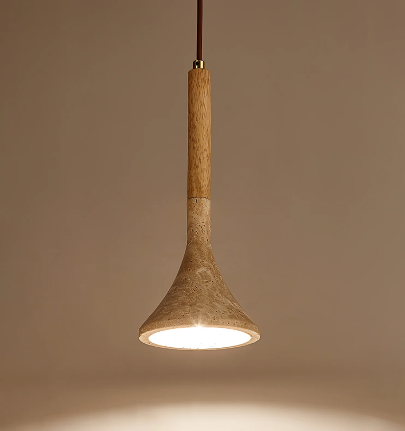 Aplomb Travertine Pendant Lamp - Yiarolight