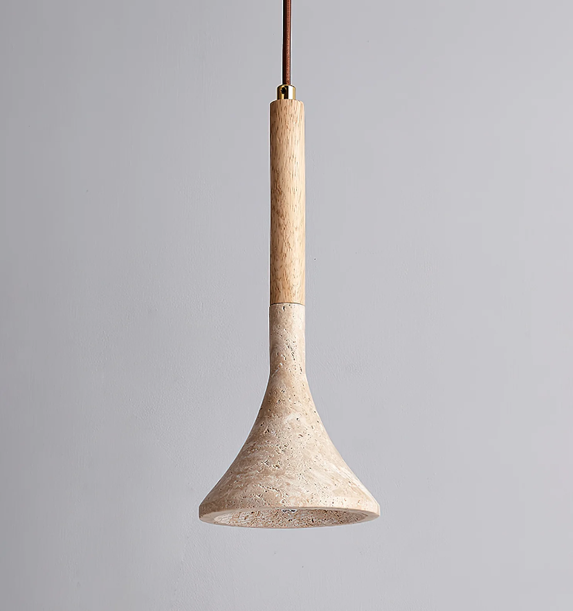 Aplomb Travertine Pendant Lamp - Yiarolight