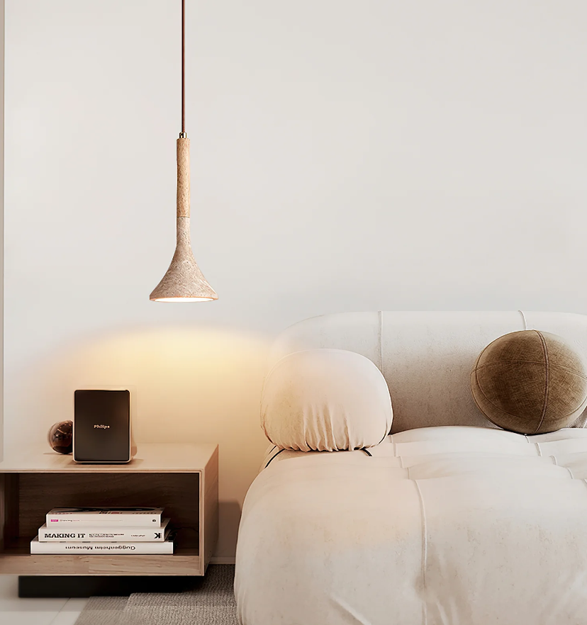 Aplomb Travertine Pendant Lamp - Yiarolight