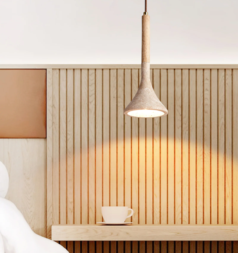 Aplomb Travertine Pendant Lamp - Yiarolight
