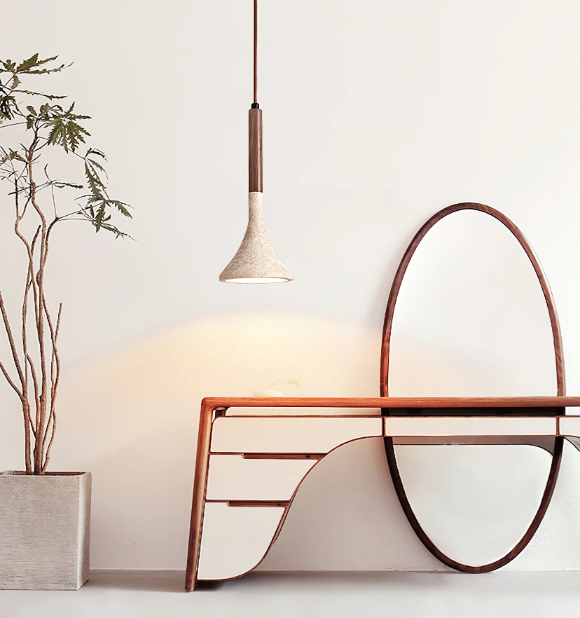 Aplomb Travertine Pendant Lamp - Yiarolight