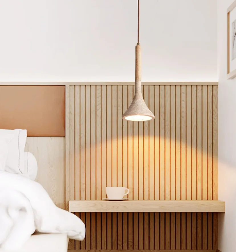 Aplomb Travertine Pendant Lamp - Yiarolight
