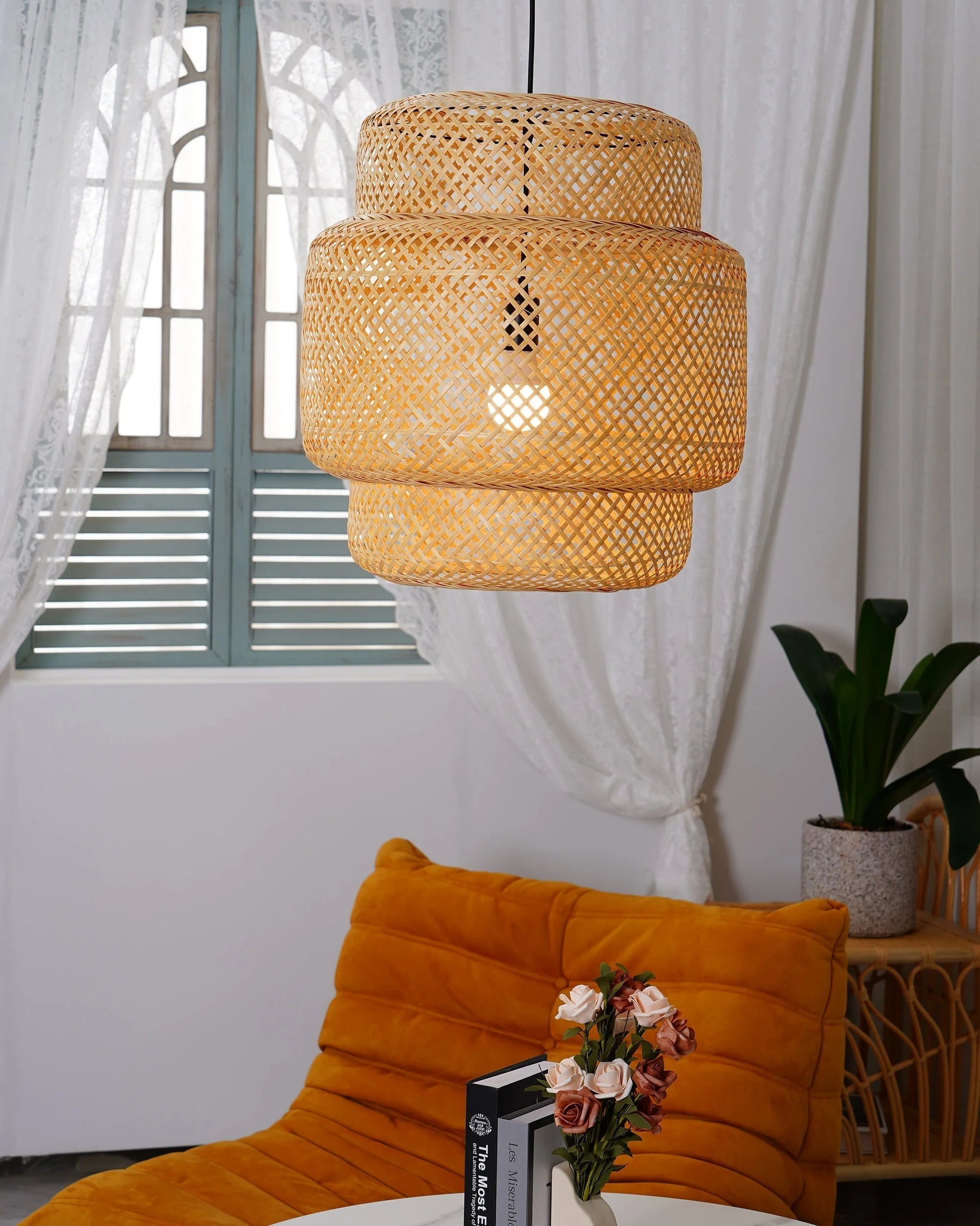 Bamboo Pendant Light - Yiarolight