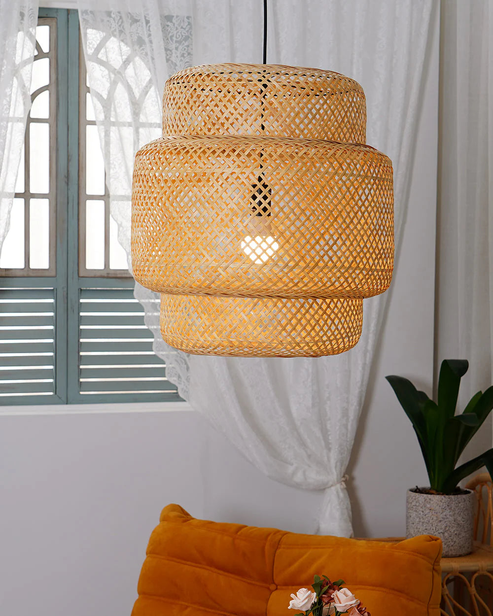 Bamboo Pendant Light - Yiarolight