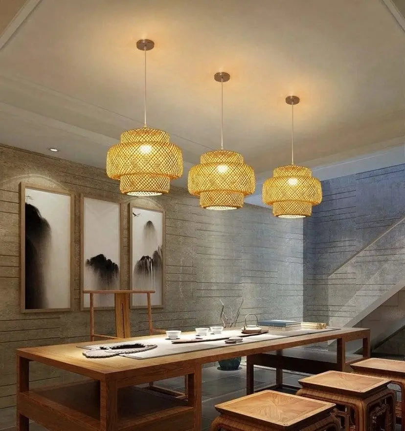 Bamboo Pendant Light - Yiarolight